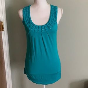 Design history tank top beaded